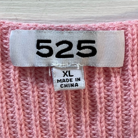❣️525 AMERICA – Pink Knit Tank Top (XL) - Picture 3 of 10